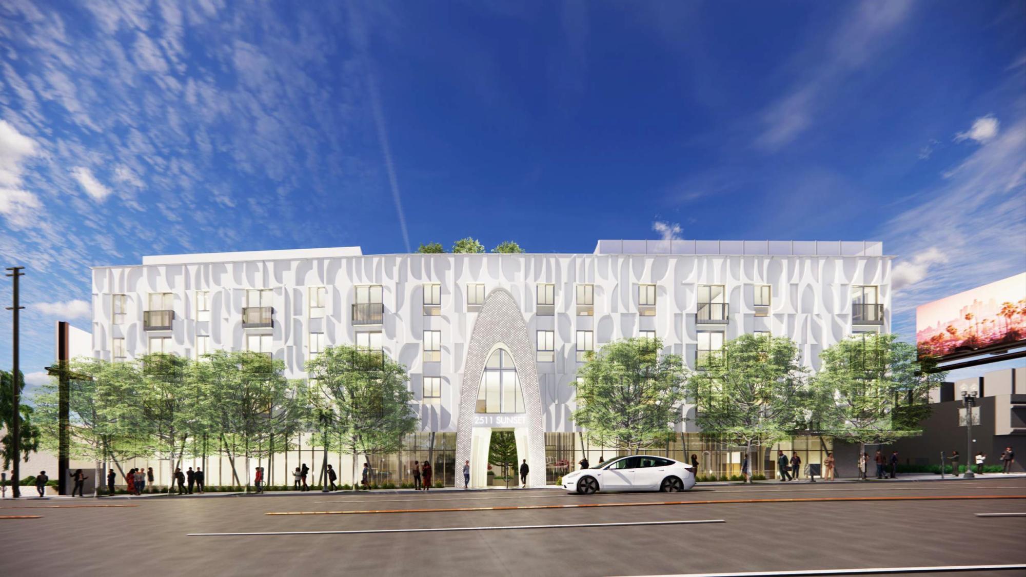 Renderings revealed for mixed-use development at 2511 Sunset